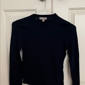 J.Crew Elegant Navy Crew Neck Sweater